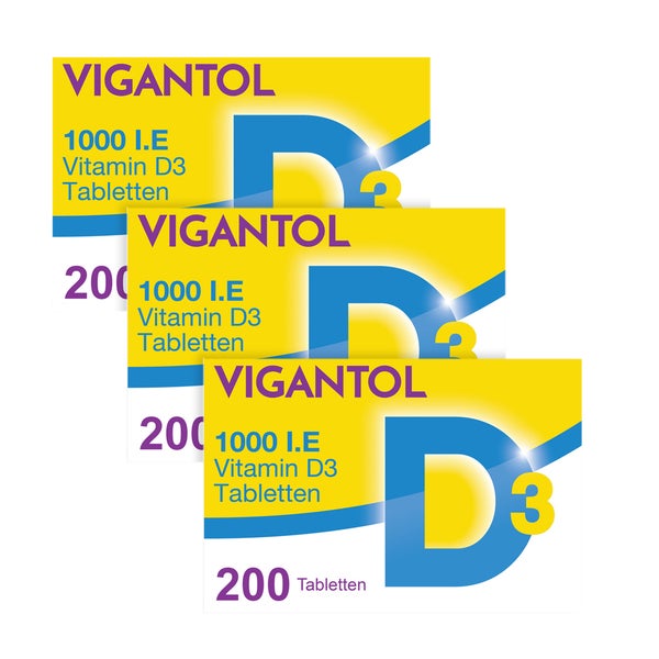 Vitamin D3 1000 I.E. VIGANTOL Tabletten 3X200 St