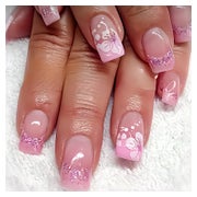 Künstliche Nägel 24 Nude Square Kurz Klebenägel Pink 1 St