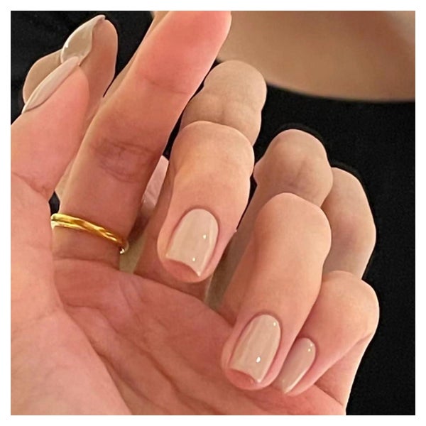Kunstnägel Press On Kurz Squoval Nude Rosa Nagelkleber AZ21 1 St