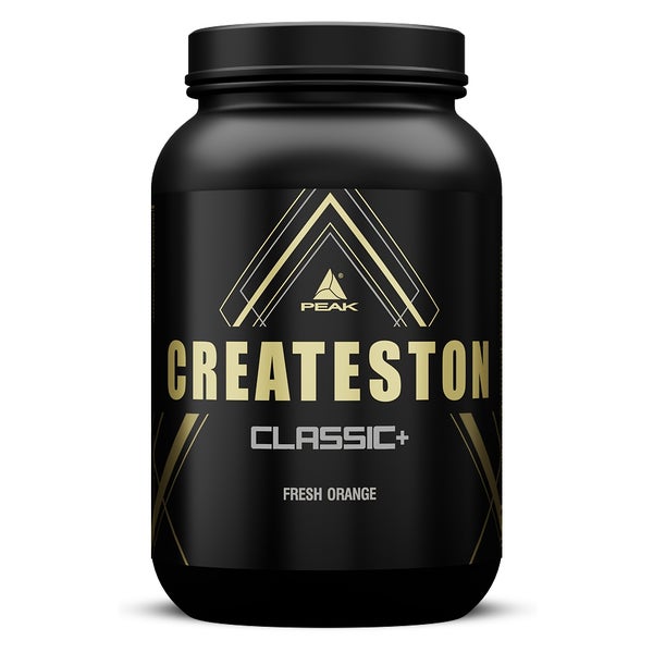 PEAK Createston Classic+ - 1648g - Geschmack Fresh Orange I 15 Portionen I Post Workout I ALL in One I über 60 Schlüsselsubstrate I mit Whey Isolat, Hydrolysat, Kollagen I Creatin I Kohlenhydratmatrix I Muskelaufbau 1648 g