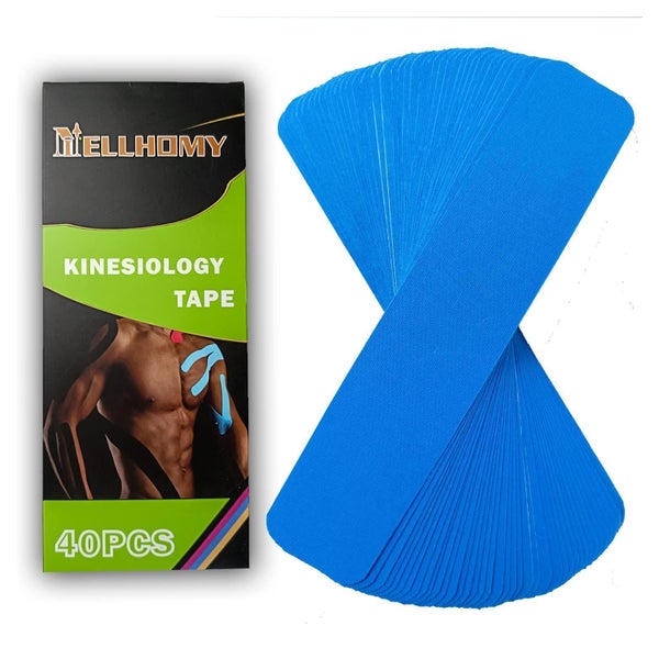 NELLHOMY Kinesiologie Band 40PCS, Vorgeschnittene Streifen für