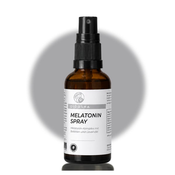 QIDOSHA Melatonin-Mundspray mit Baldrian & Lavendel 30 ml