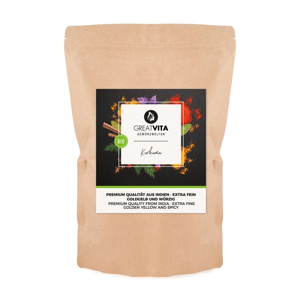 GreatVita Bio Kurkuma Pulver 500 g