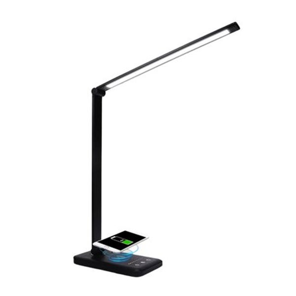 UNIQ LED-Nageltischlampe mit kabelloser Ladefunktion - Schwarz