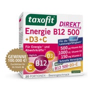 Taxofit Energie B12 500+d3+c Direkt Granulat 20 St