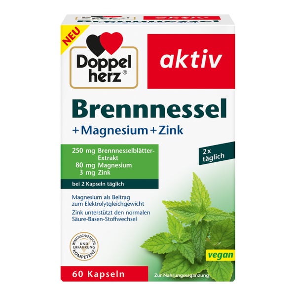 Doppelherz Brennnessel + Magnesium + Zink 60 St