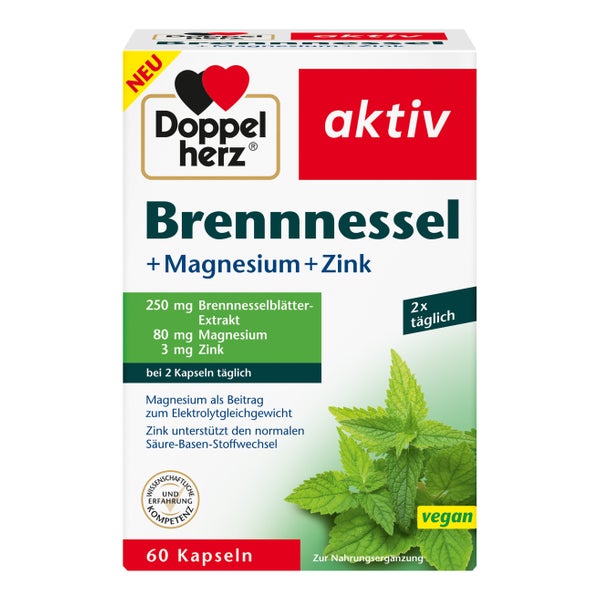 Doppelherz Brennnessel+magnesium+zink Kapseln 60 St