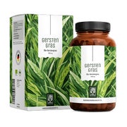 1.500 mg Bio-Zertifiziertes Gerstengras für Haut und Haare - GERSTENGRAS - 180 vegane Kapseln - NATURTREU® 180 St