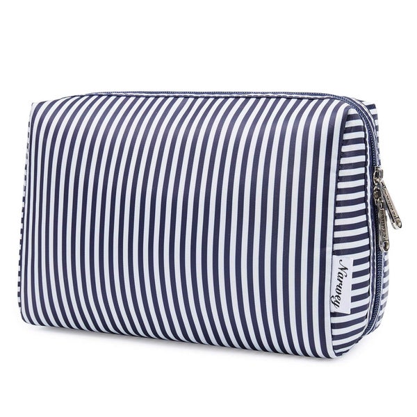 Kosmetiktasche Damen Schminktasche Aqua Flamingo Blauer Stre 1 St