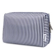 Kosmetiktasche Damen Schminktasche Aqua Flamingo Blauer Stre 1 St