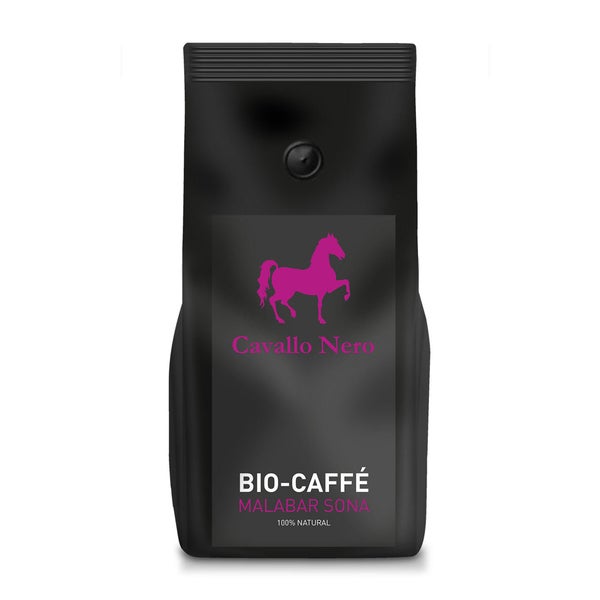 Biotiva Cavallo Nero Kaffee Malabar Sona Bohne Bio 500 g