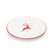 Gmundner Keramik Rubinr. Hirsch  Unterteller Kaffee Gourmet (Ø16cm)
