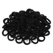 100 Stück Mini Baby Mädchen Haargummis Schwarz Zopfgummi Set 1 St