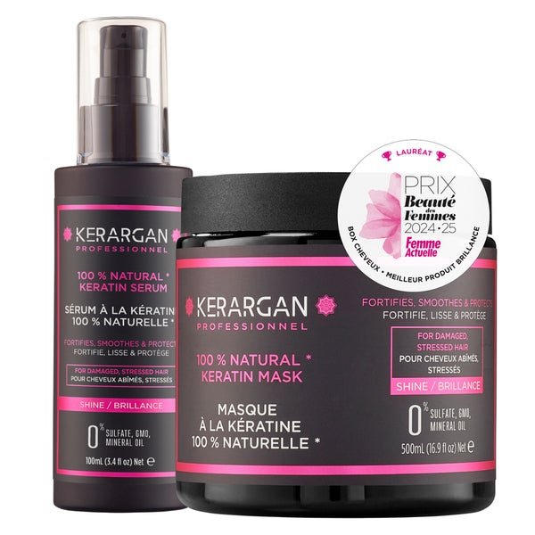 Kerargan - Duo Maske und Serum mit Keratin 600 ml