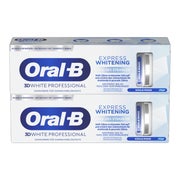 Oral-B 3D White Professional Express Whitening Zahnpasta Frisches Strahlen, Kühle Minze, 2x75ml 1 St