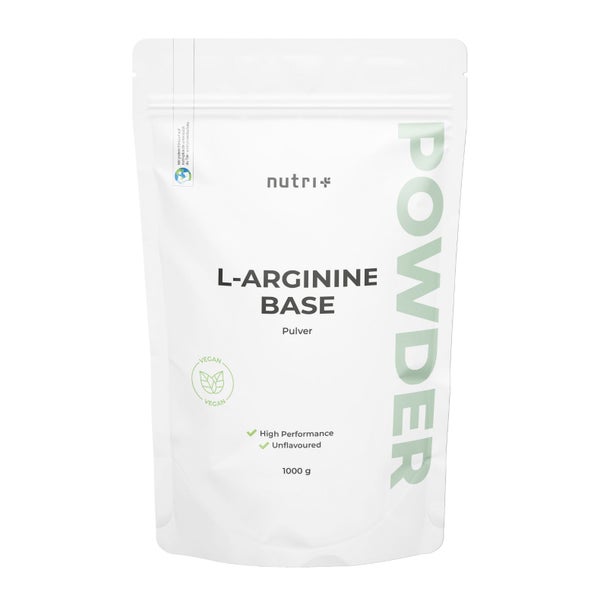 nutri+ L-Arginin Base Pulver - Aminosäure hochdosiert 1000 g