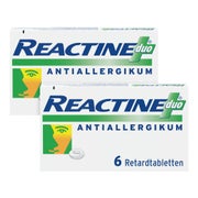 Produktabbildung: Reactine duo® Antiallergikum Doppelpack 2X6 St