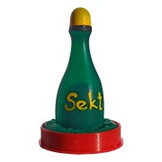 Scherzkondom «Sekt» – Handbemalt, Spritziges Party-Geschenk (1 Stück) 1 St