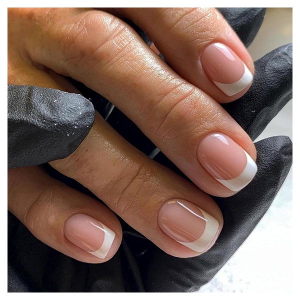 24 Stück Eckige Acryl Nägel Kurz Braun Glitzer Ballerina Fin 1 St