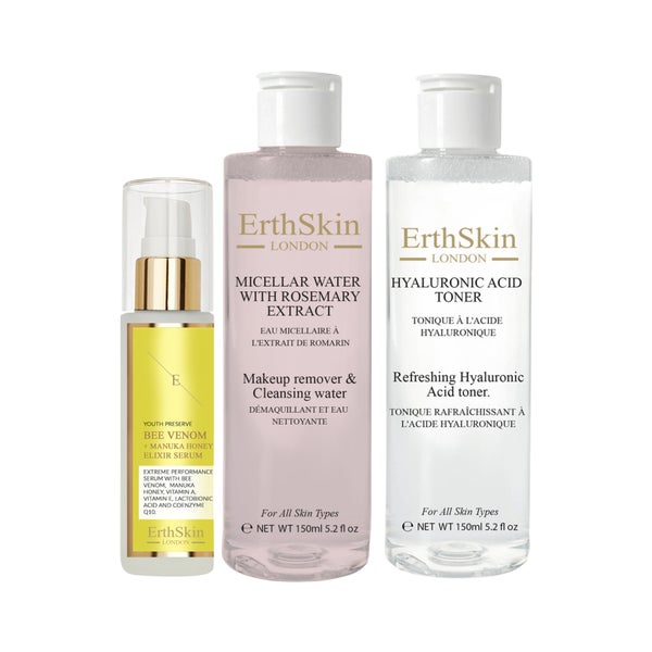 Mizellenwasser Mit Rosmarinextrakt + Toner + Elixier-Serum Set 1 St