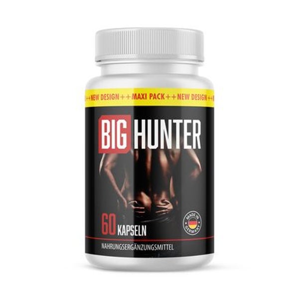 Big Hunter Kapseln | Vitalität | L-Arginin | 60 Kapseln 60 St