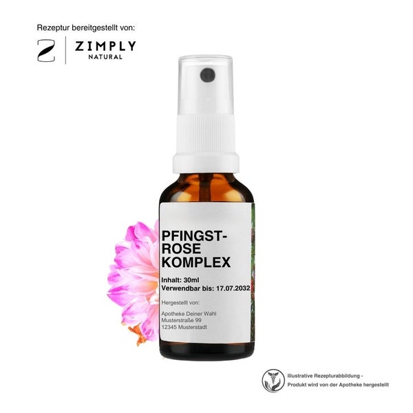 Zimply Natural PFINGSTROSE KOMPLEX - Pflanzbasierte Rezeptur 30 ml