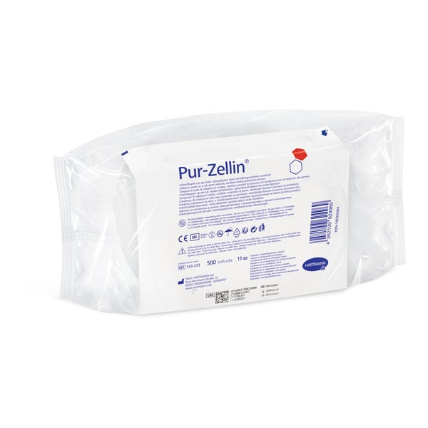 Hartmann Pur-Zellin Tupfer 500 Stück 4 cm x 5 cm keimreduziert 500 St
