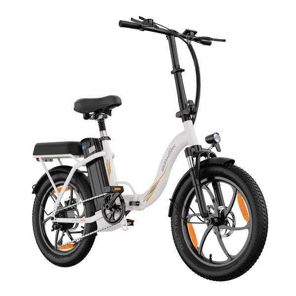 ZAZAWORK C16 Faltbares Elektrofahrrad, 48V 16Ah Akku,Weiß 1 St