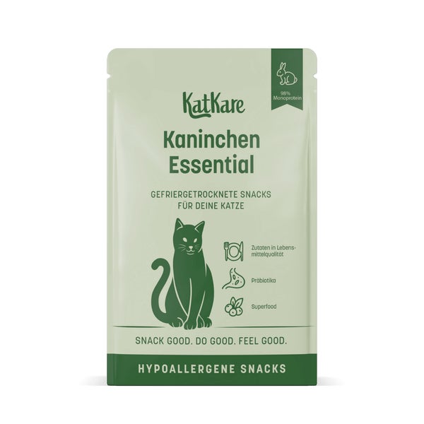 KatKare - Kaninchen Essential - Hypoallergene Snacks aus gefriergetrocknetem Kaninchen 30 g