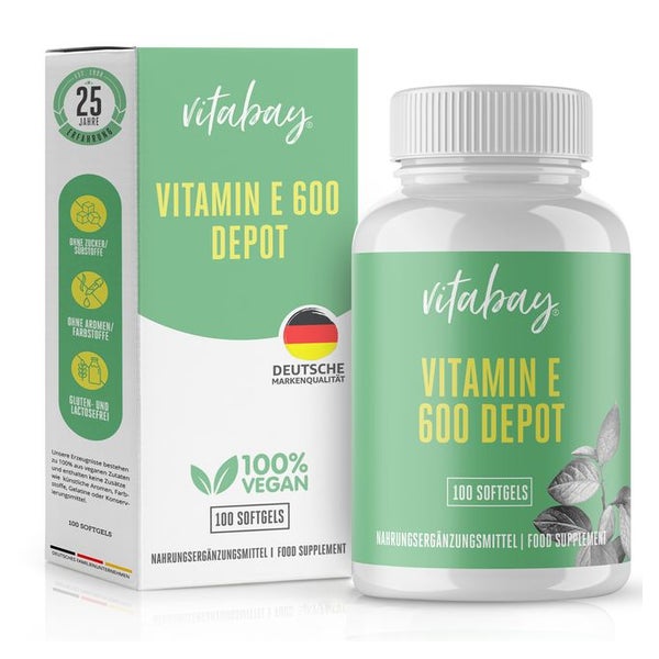 Vitabay Vitamin E 600 IE Depot 100 St
