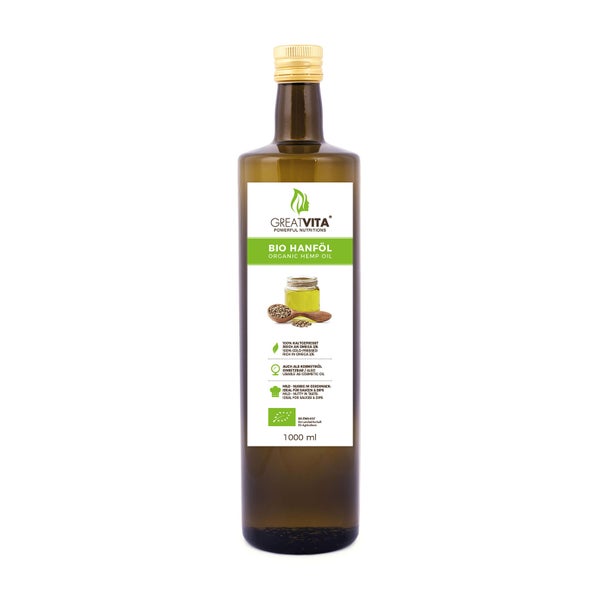 GreatVita Bio Hanföl 1000 ml