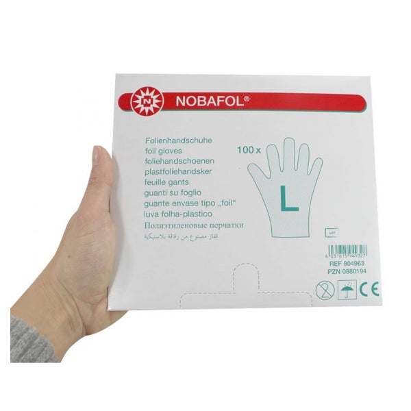 Noba Nobafol PE-Folienhandschuhe Gr. L 20x100 St