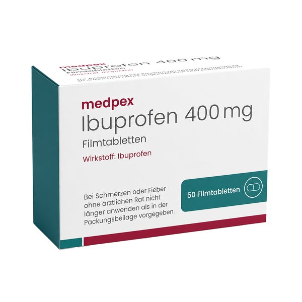 medpex Ibuprofen 400mg Filmtabletten 50 St