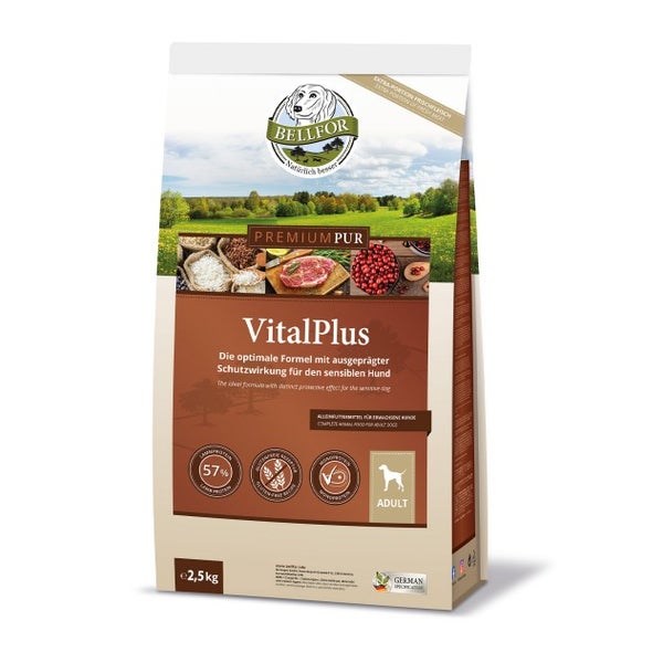 Bellfor Glutenfrei Hundefutter PREMIUM PUR VitalPlus 2,5 kg 2500 g