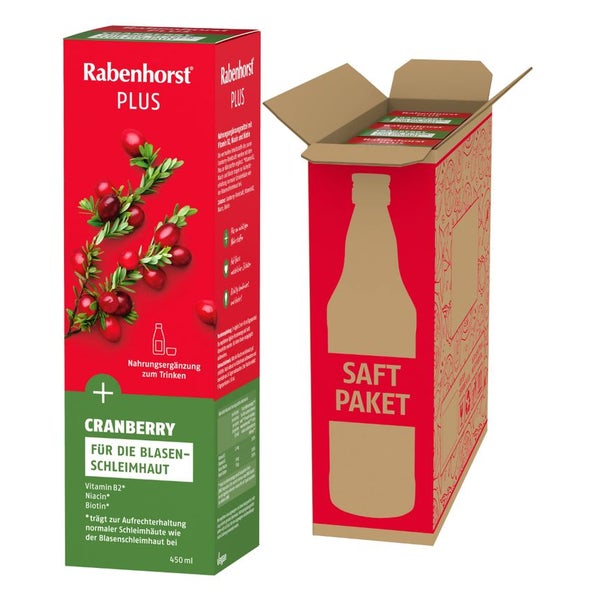 Rabenhorst Cranberry Plus 3 x 450ml 1350 ml