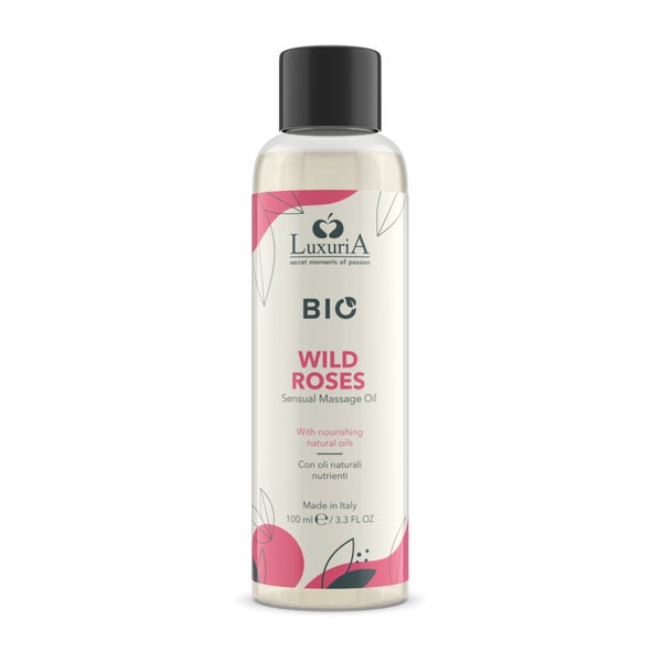 Wild Roses Massageöl 100ml natürlich, pflegend ohne Parabene (0.1 l) 100 ml