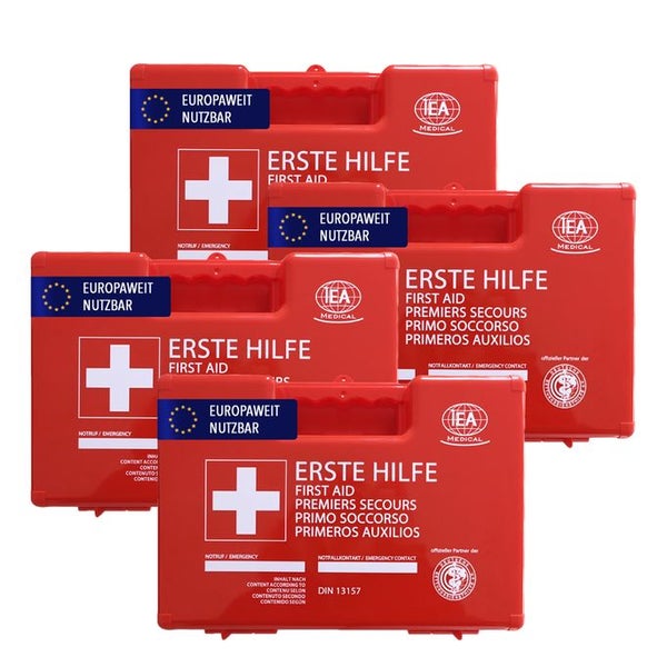 IEA Medical Erste-Hilfe-Koffer - DIN13157 - 4er Set 4 St