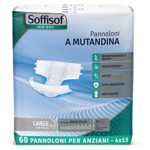 Soffisof Air Dry Maxi Plus L, Windeln für Erwachsene 60 St