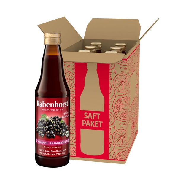 Rabenhorst Schwarzer Johannisbeer Muttersaft BIO 6x 330ml 1980 ml