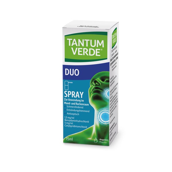 Tantum Verde Duo Spray 1,5mg/ml+5mg/ml 15 ml
