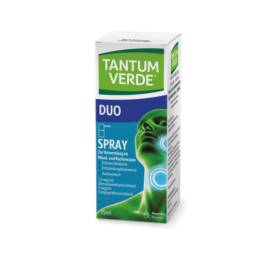Tantum Verde Duo 1,5mg/ml+5mg/ml Spray Anw.mundhö. 15 ml