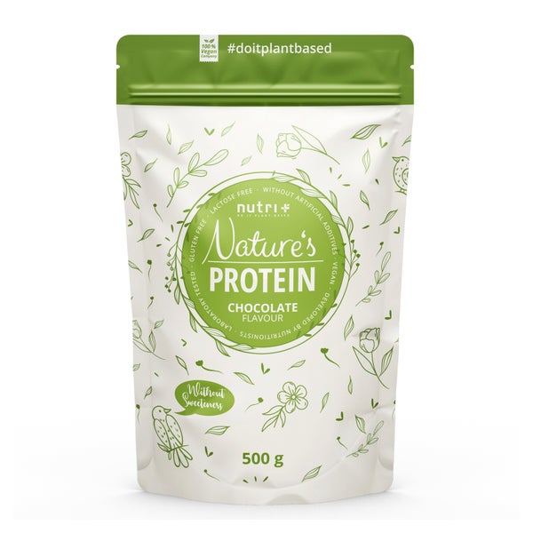 nutri+ Natures Protein ohne Süßungsmittel - Chocolate 500 g
