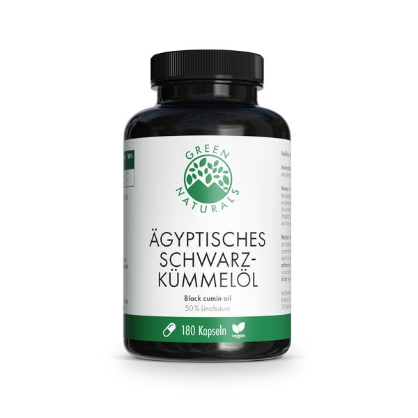 GREEN NATURALS Ägyptisches Schwarzkümmelöl 3000mg vegan 180 St