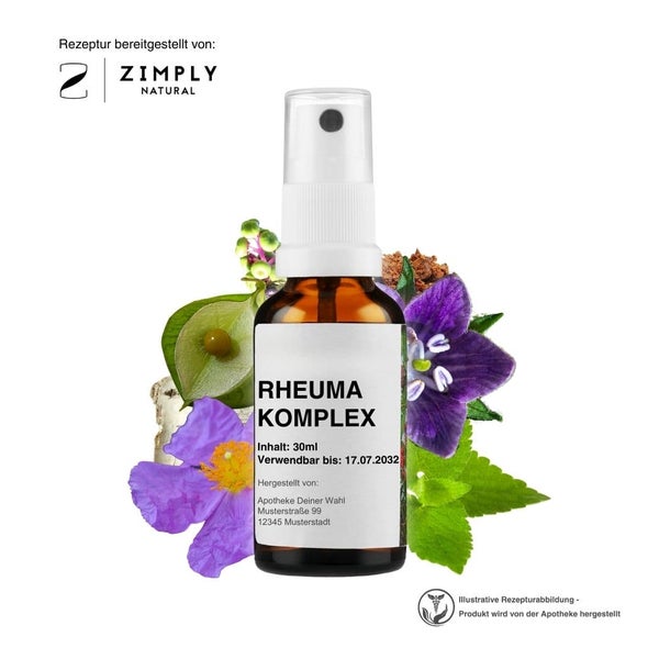 Zimply Natural RHEUMA KOMPLEX - Pflanzbasierte Rezeptur 30 ml
