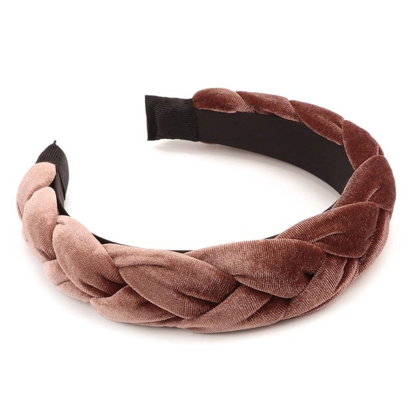 DRESHOW Samt Geflochtenes Stirnband Elastisch Criss Cross Ha 1 St