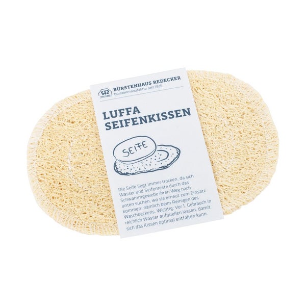 Redecker Luffa-Seifenkissen, oval - deutsch
