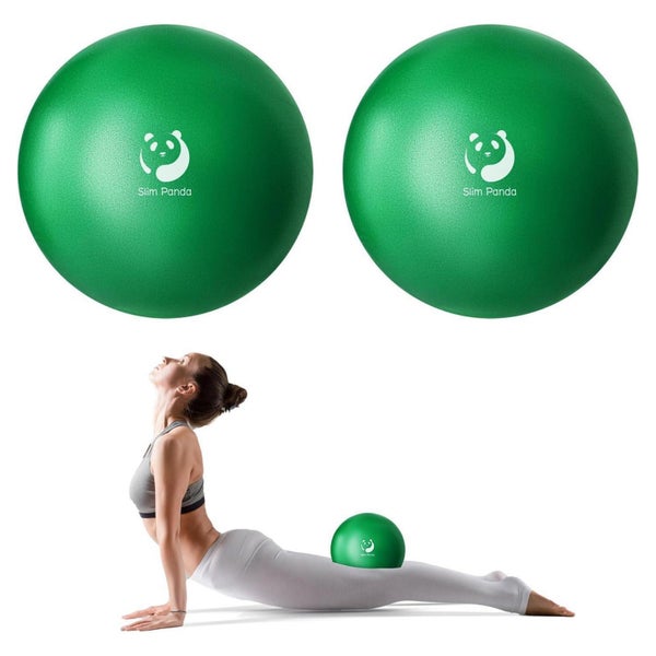 Gymnastikball 23-25cm Pilates Yoga Aufblasbar Dunkelgrün Dun 1 St