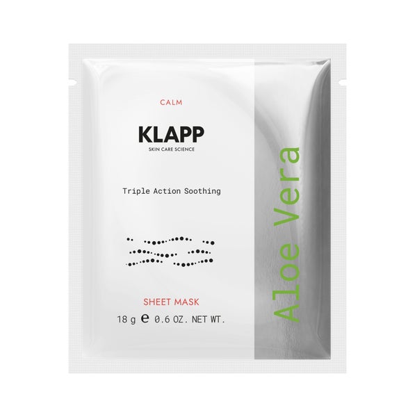Klapp Aloe Vera Triple Action Soothing Sheet Mask
