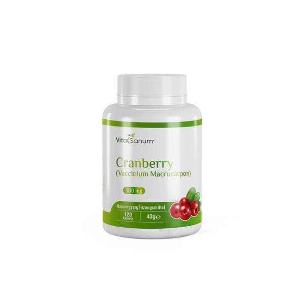 VitaSanum® - Cranberry (Vaccinium Macrocarpon) 300 mg 120 Kapseln 120 St