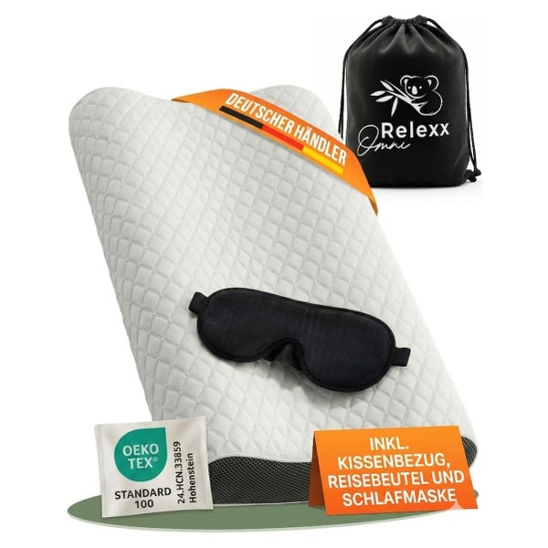 Ergonomisches Kopfkissen – Nackenkissen aus Soft Memory Foam 1 St